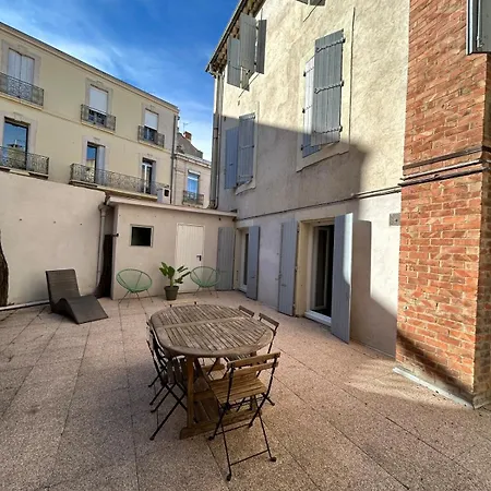 Apartment Grand De 100m2 -allee Paul Riquet - 4chambres - Wifi- Tv Connectee Beziers