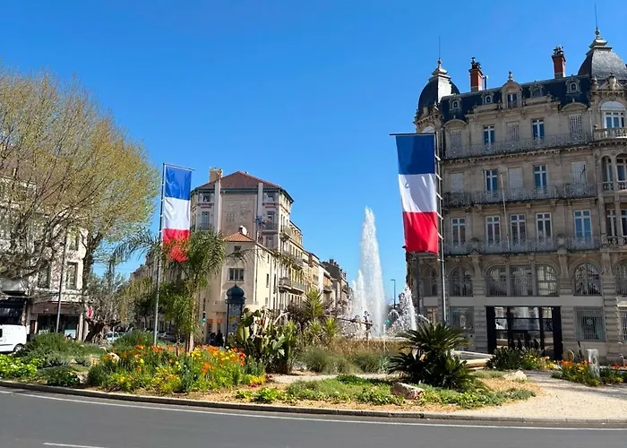 Grand De 100m2 -allee Paul Riquet - 4chambres - Wifi- Tv Connectee