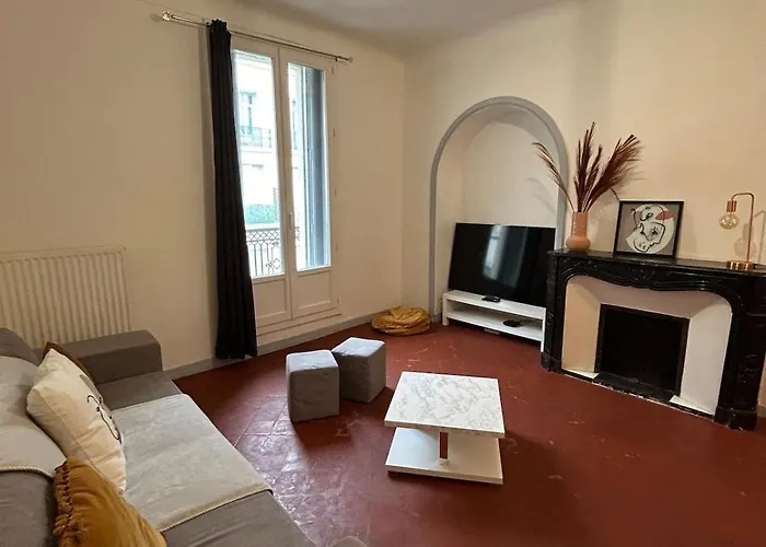 Grand De 100m2 -allee Paul Riquet - 4chambres - Wifi- Tv Connectee *