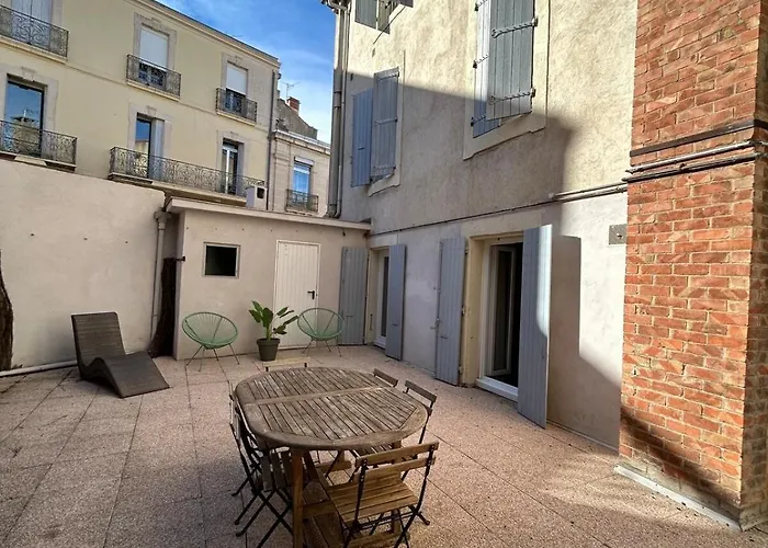 Apartman Grand De 100m2 -allee Paul Riquet - 4chambres - Wifi- Tv Connectee Béziers